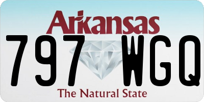 AR license plate 797WGQ
