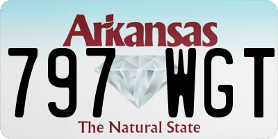AR license plate 797WGT