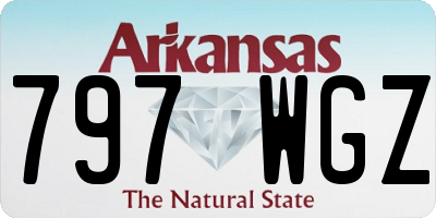 AR license plate 797WGZ