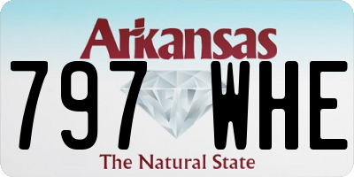 AR license plate 797WHE