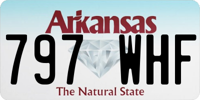 AR license plate 797WHF