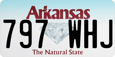 AR license plate 797WHJ