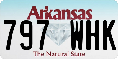 AR license plate 797WHK
