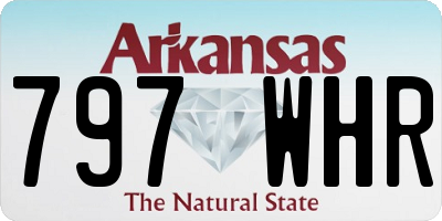 AR license plate 797WHR