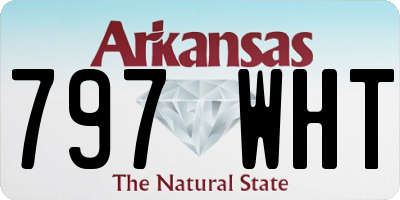 AR license plate 797WHT