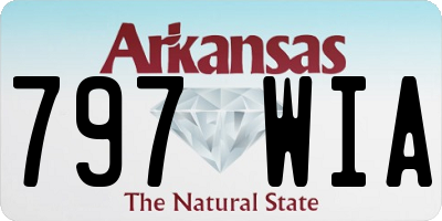 AR license plate 797WIA