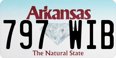 AR license plate 797WIB