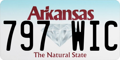 AR license plate 797WIC