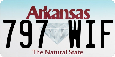 AR license plate 797WIF