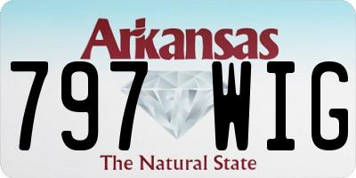 AR license plate 797WIG
