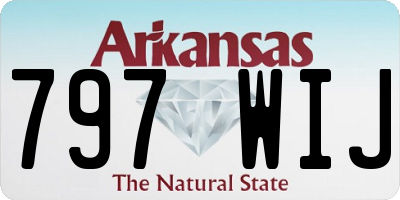 AR license plate 797WIJ