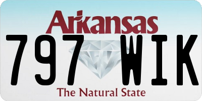 AR license plate 797WIK