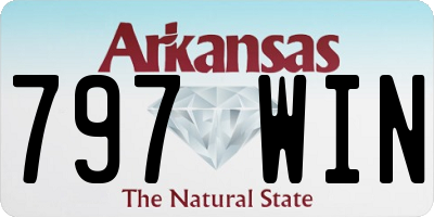 AR license plate 797WIN