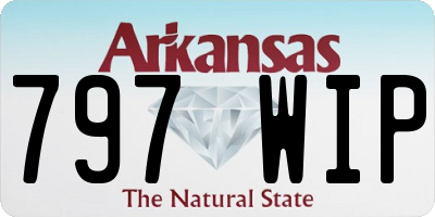 AR license plate 797WIP