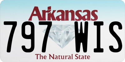 AR license plate 797WIS