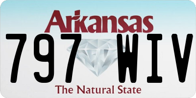AR license plate 797WIV