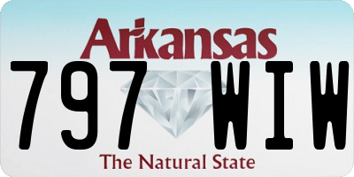AR license plate 797WIW