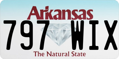 AR license plate 797WIX