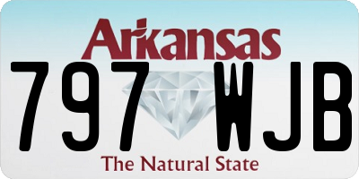 AR license plate 797WJB