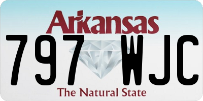 AR license plate 797WJC