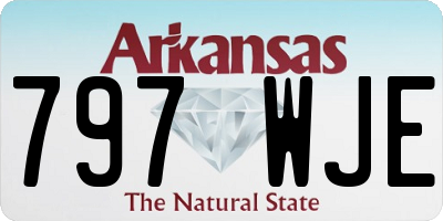 AR license plate 797WJE