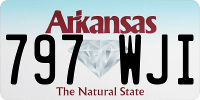 AR license plate 797WJI