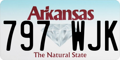 AR license plate 797WJK