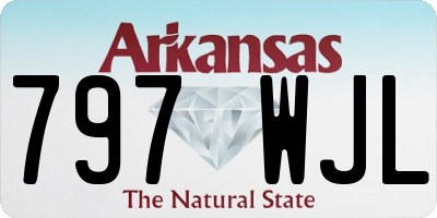 AR license plate 797WJL