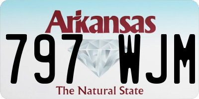 AR license plate 797WJM