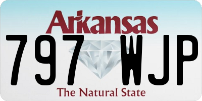 AR license plate 797WJP