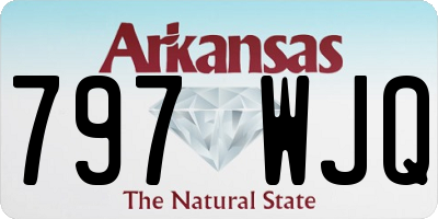 AR license plate 797WJQ