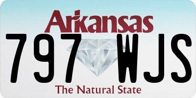 AR license plate 797WJS