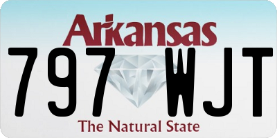 AR license plate 797WJT