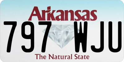AR license plate 797WJU