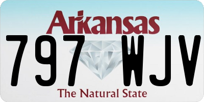 AR license plate 797WJV