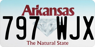 AR license plate 797WJX