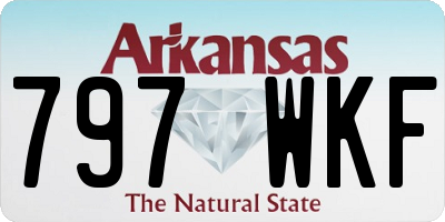 AR license plate 797WKF