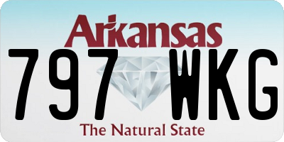 AR license plate 797WKG