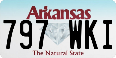 AR license plate 797WKI