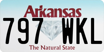 AR license plate 797WKL
