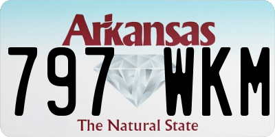 AR license plate 797WKM