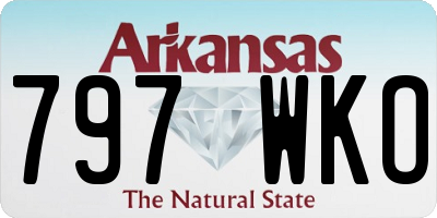 AR license plate 797WKO