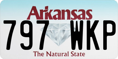 AR license plate 797WKP