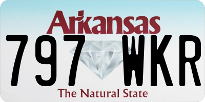 AR license plate 797WKR