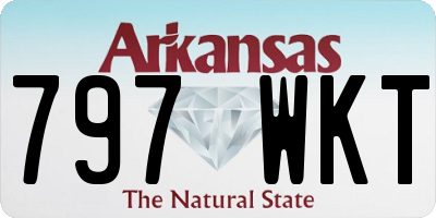 AR license plate 797WKT