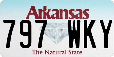 AR license plate 797WKY
