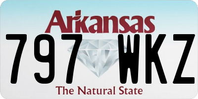 AR license plate 797WKZ