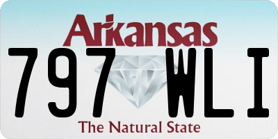 AR license plate 797WLI