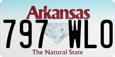 AR license plate 797WLO