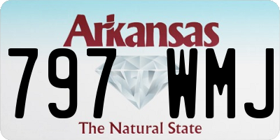AR license plate 797WMJ